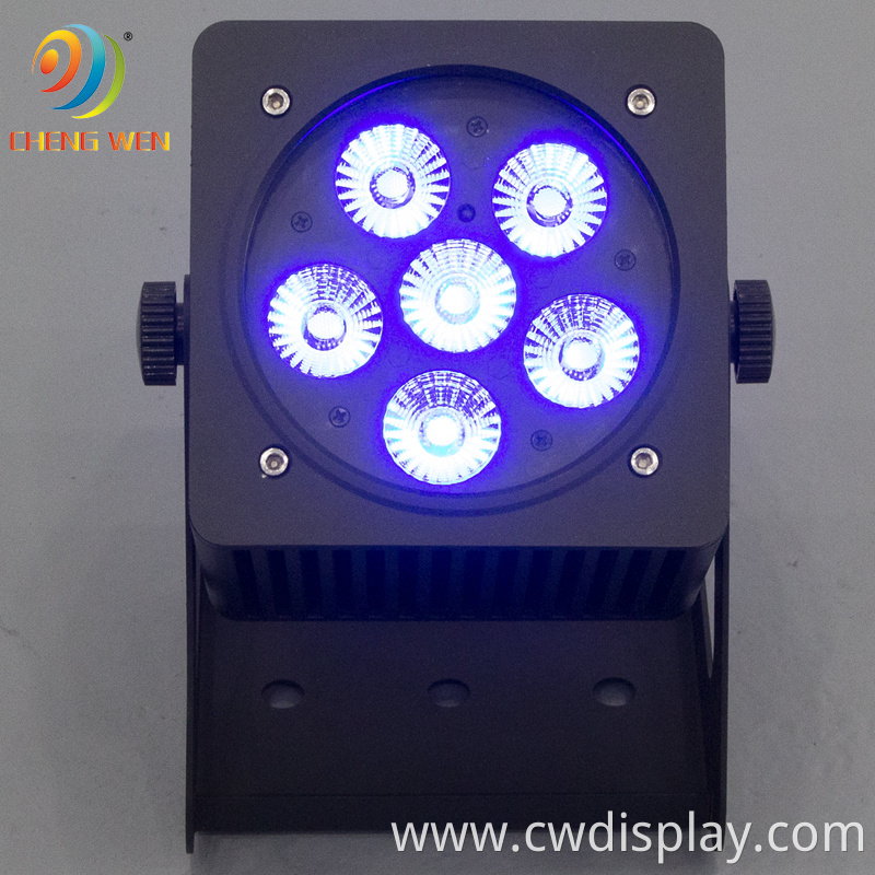 6pcs Waterproof Battery Par Light